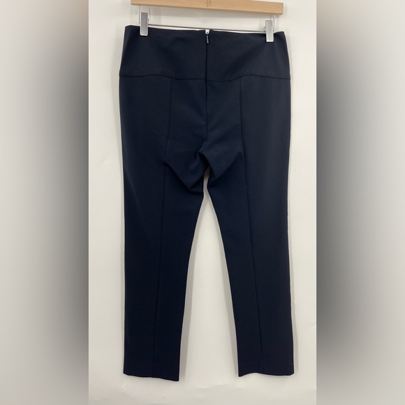 Veronica Beard 8 Scuba Navy Pant Zip back Blue 0028 Ponte Pants cropped career - Picture 5 of 8